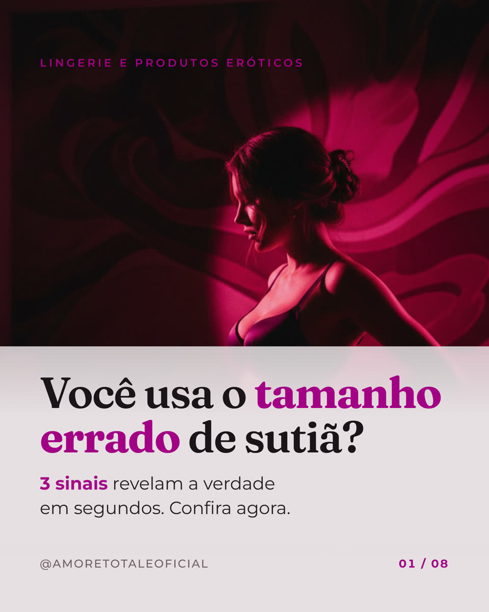 Primeiro slide de um carrossel gerado pelo agente para a marca Amore Totale